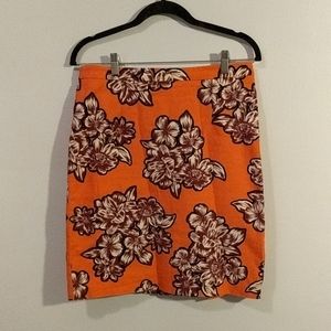 🍀Anthropologie Maeve cotton floral pencil skirt